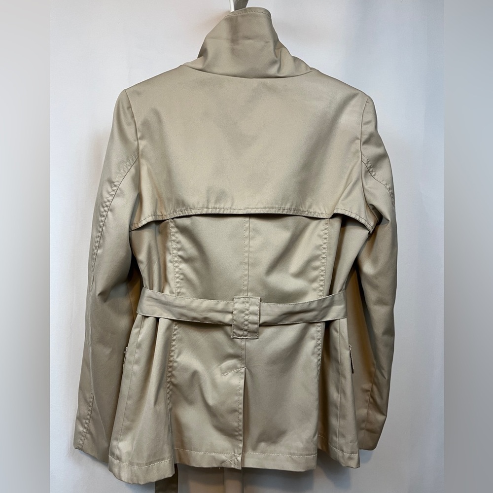 H&M Tan Coat with Belt and Lining Size 10 - Picture 5 of 12